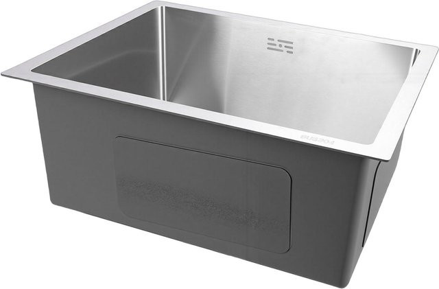 GoolRC Einzelbecken Küchenspüle aus Edelstahl in Silber, Unterbau-Aufsatz für Wohnmobil und Heimküche, Breite: 50,8 cm, Tiefe: 30,0 cm, Höhe: 20,0 cm - Bild 1