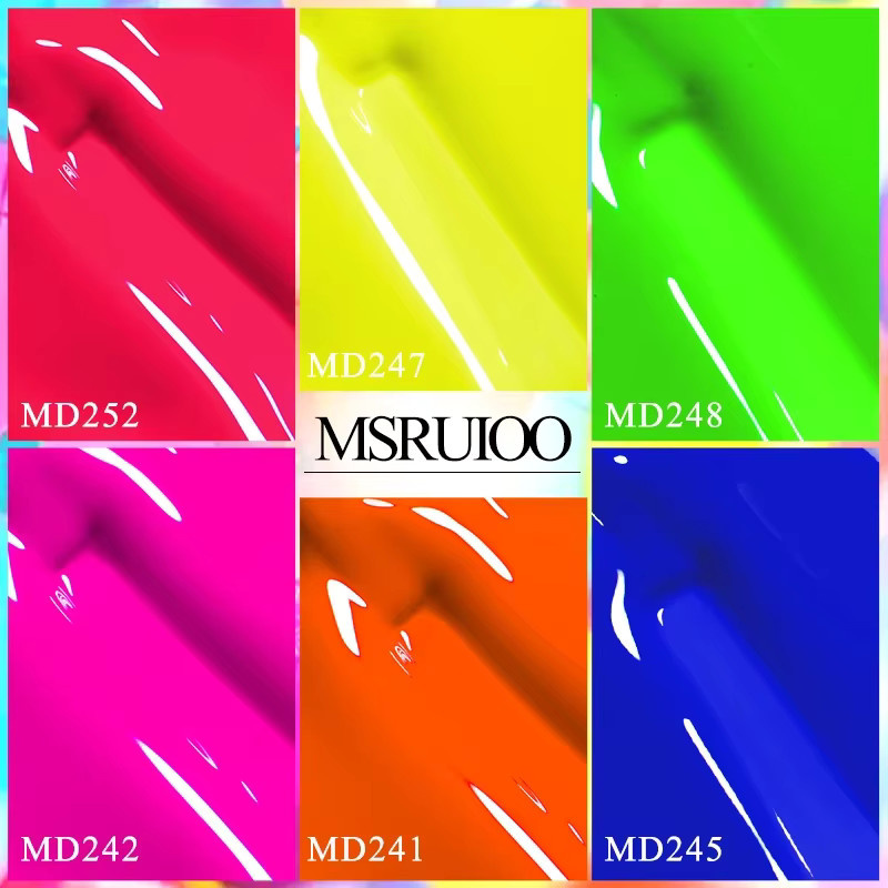 MSRUIOO Gel-Nagellack Neonfarbe, 8 ml, Fluoreszierend - Bild 4