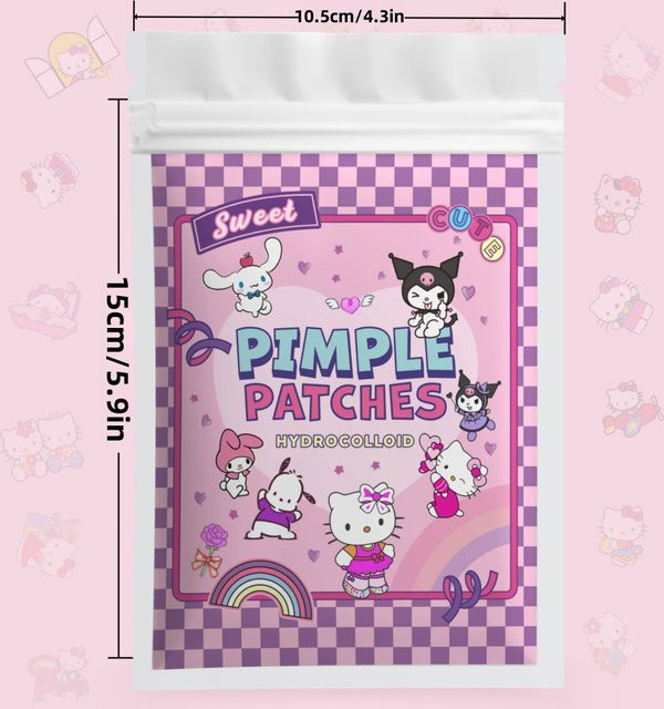 Sanrio Hello Kitty Hydrokolloid Pickelpflaster, 120 Stück, Unisex - Bild 1