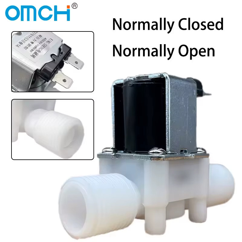 IKFAE Magnetventil-Schalter Wassersteuerventilregler in Weiß für 1/2" oder 3/4" mit DC 12V 24V oder AC 220V Optionen (Normalerweise Geschlossen oder Normalerweise Offen) - Bild 2