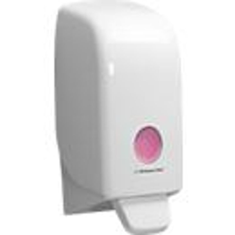 Kimberly-Clark Aquarius Seifenspender 6948, weiß, für Flüssig- & Schaumseife, 1 l, B 11,6 cm x T 11,4 cm x H 23,6 cm - Bild 2