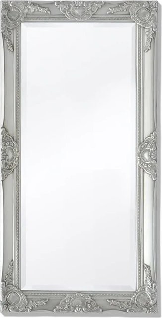 vidaXL Wandspiegel im Barock-Stil in Silber, B: 100 cm, H: 50 cm - Bild 1