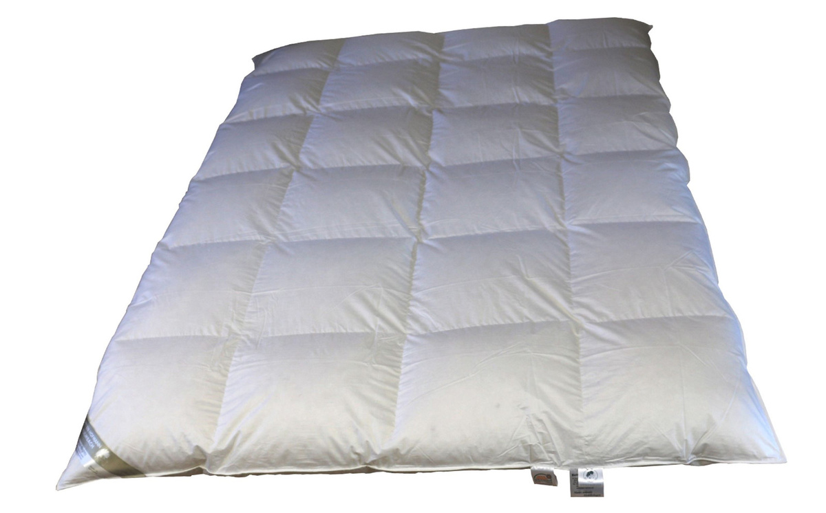 Betten Hofmann Sibiria Winter Daunenbett mit 1A1A sibirischem Wildgänseflaum, B/B: 135 x 200 cm, Hochsteg 6 cm, Weiß - Bild 1