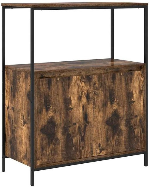 vidaXL Badschrank mit Regalen und Türen in Räuchereiche, B/T/H: 76,5 x 35 x 95 cm - Bild 1