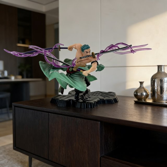 Bandai One Piece Roronoa Zoro Action Figure, 10 cm, Einzelfigur - Bild 1