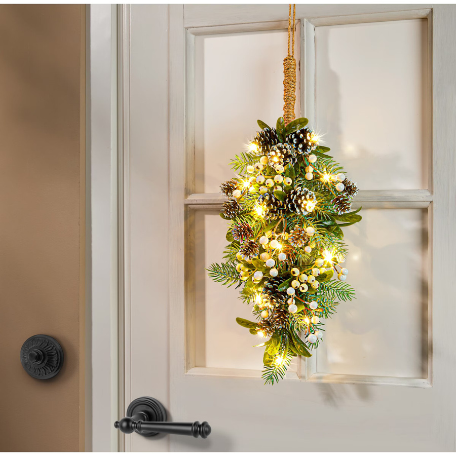 Hängendes LED-Arrangement Winterschmuck von Viva Domo in Grün - Bild 2