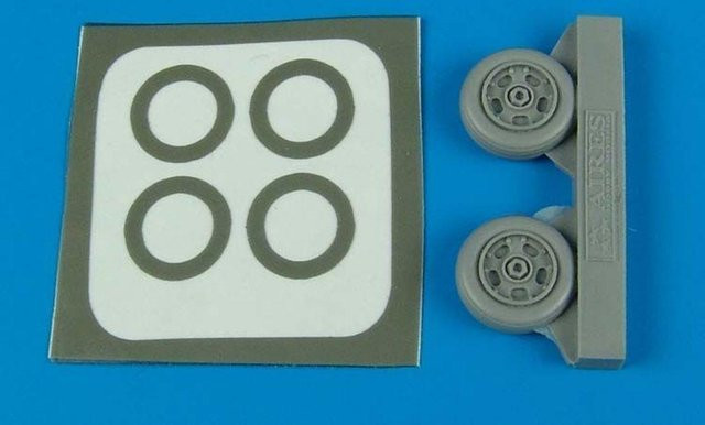 HobbyBoss A-7A/B/E Corsiar II - Wheels & paint masks, Zubehör, Grau - Bild 1