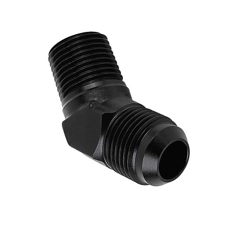 TOMTOP JMS 10AN Männlich Flare zu 12 Zoll NPT Rohr 45 Grad Fitting Adapter aus Aluminiumlegierung in Schwarz - Bild 4