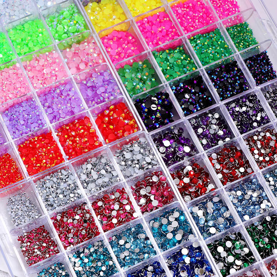 Ywbeads Nagel Strass Kristalle, Bunte Glitter Edelsteine, 16500 Teile - Bild 2