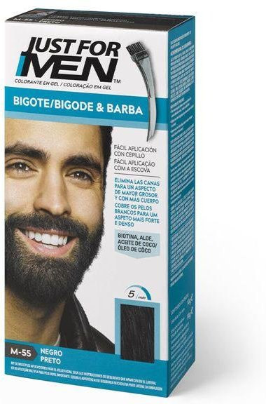 Gel Coloration Schnurrbart, Bart und Koteletten, Schwarz, 15 ml - Bild 1