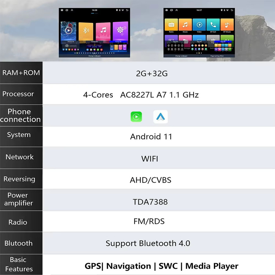 CHSTEK Android 11 Autoradio mit GPS und Carplay in Schwarz für Volkswagen BORA, PASSAT B5, SHARAN sowie SEAT CORDOBA 6L und SEAT LEON 1M - Bild 5