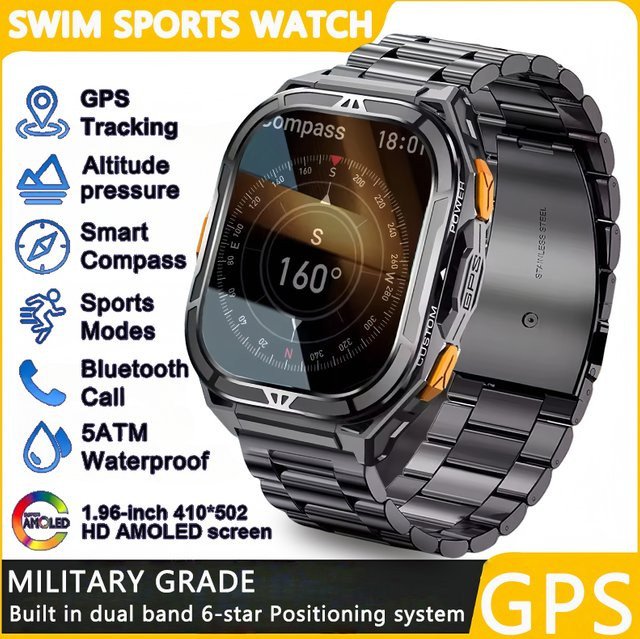 Xiaomi Smartwatch, GPS, Bluetooth, Schwarz, 44 mm, 3 ATM - Bild 1