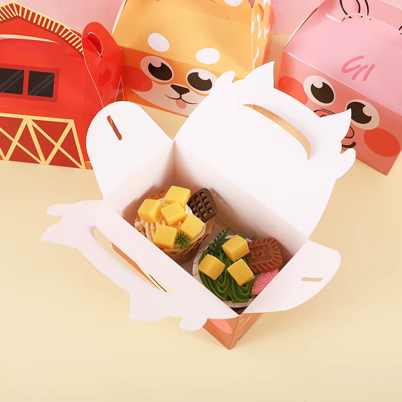 ZQNYCY 5er Set Dschungel Tier Candy Boxen Multicolor für Geburtstag und Baby Shower als Geschenkverpackung für Kinder - Bild 3