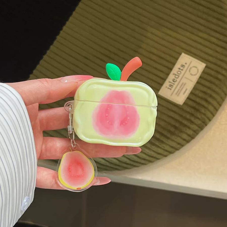 Apple AirPods Schutzhülle Sommerfrische mit dreidimensionalen Zweigen und Blättern in Pink und Multicolour für AirPods 1, 2, 3, 4, Pro 2 und Pro 3 - Bild 3