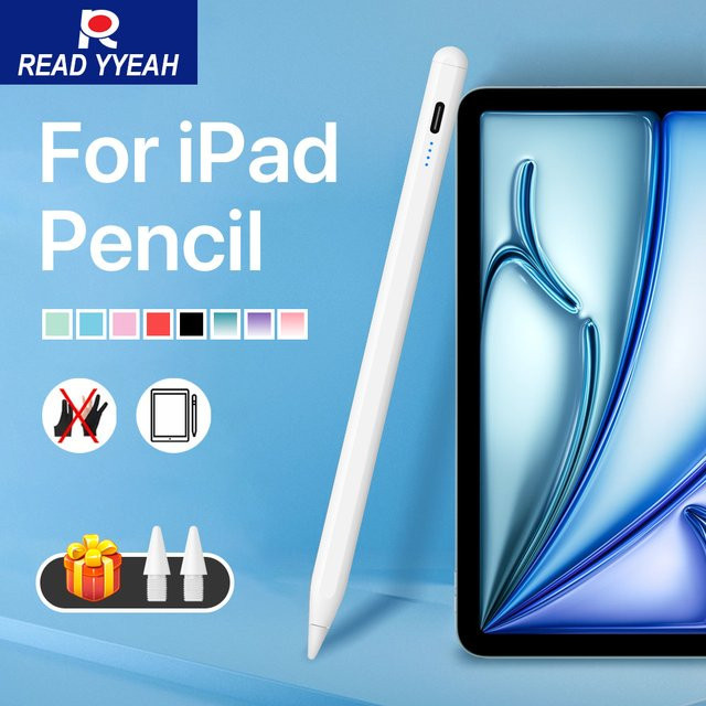 Apple Stylus Pen mit Palm Rejection für iPad Air M2, Pro 13, Pro 12,9 und iPad 10. Generation in Weiß - Bild 1