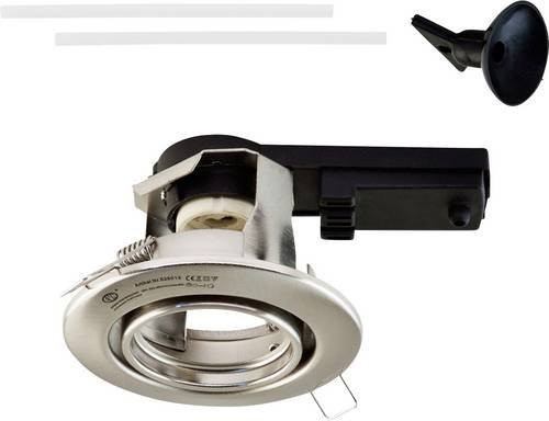 EVN 525013 Deckenstrahler in Silber aus Metall, rund und modern mit Chrom-Effekt - Bild 1