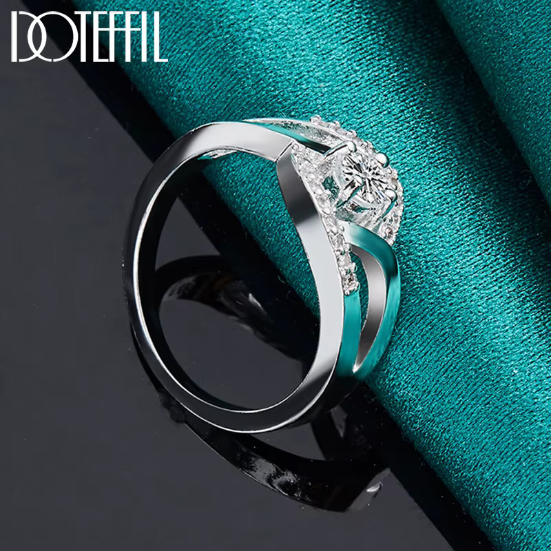 DOTEFFIL Ring, Kristall, Silber, Damen - Bild 5