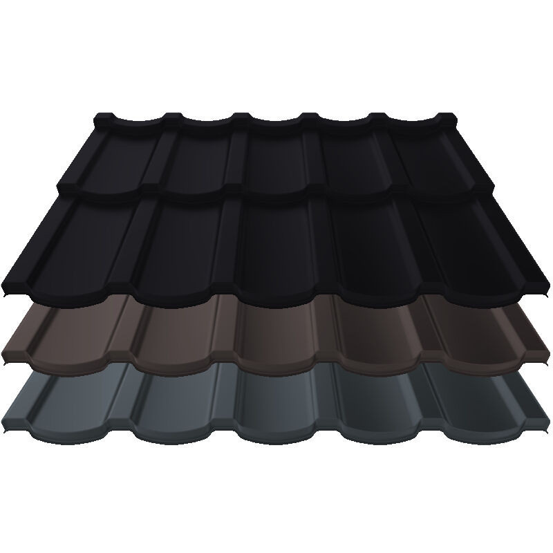 Blachotrapez Trapezblech Shingle Schwarz aus Stahl - Bild 1