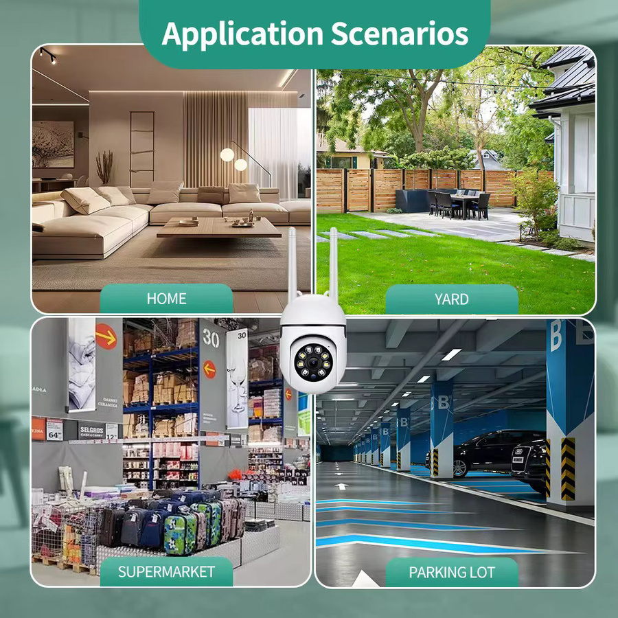 Dolob 8MP WLAN IP PTZ Sicherheitskamera mit 4-fach Zoom, Tracking-Funktion, Zwei-Wege-Audio und HD Nachtsicht in Weiß - Bild 5