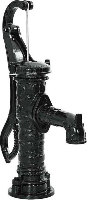 Handpumpe aus Gusseisen von VD Home Furnishing in Schwarz - Bild 1