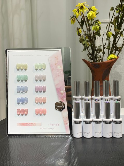 SJP Gel-Nagellack-Set, 10 Farben, mit Farbkarte - Bild 1