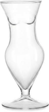 Ruiming Cocktailglas in Form eines weiblichen Körpers, transparentes Whiskyglas für Erwachsene, Höhe: 15,0 cm, Breite: 6,5 cm, Tiefe: 6,5 cm
