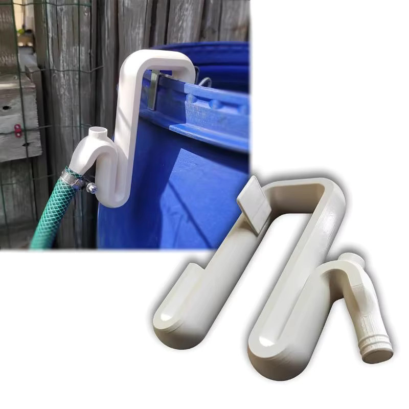 JETTING Selbstansaugender Siphonschlauch mit bohrfreiem Überlaufrohr für Regenwasser-Transfer in Weiß - Bild 2
