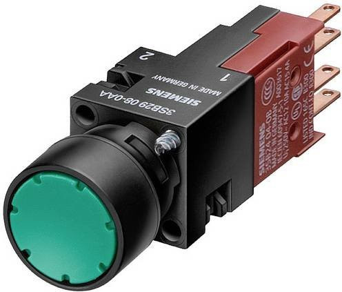 Siemens Leuchtdrucktaster 3SB22260AD01 in Gelb und Grün aus Kunststoff - Bild 1