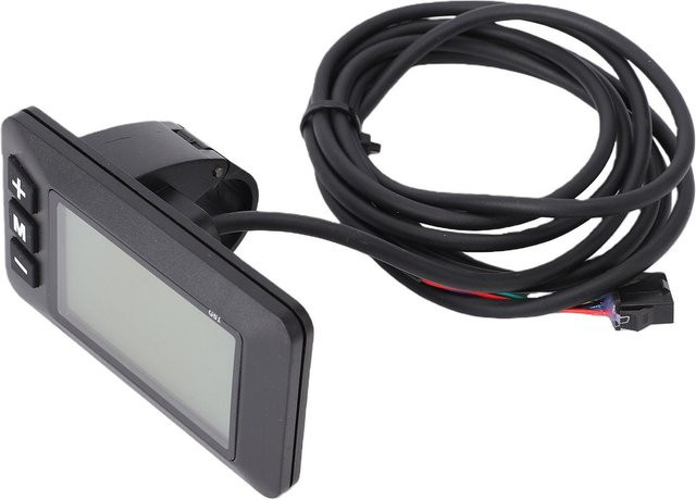 KaiSai Elektrisches Fahrrad LCD Display mit Geschwindigkeit und Batterieanzeige sowie wasserdichtem SM 5Y Stecker in Schwarz - Bild 1