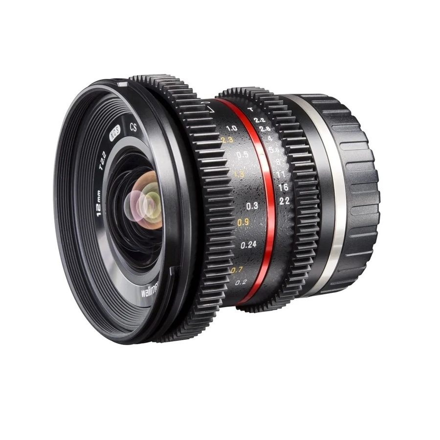 Walimex Pro 12mm f/2,2 Video Objektiv für Sony E Mount APS-C in Schwarz - Bild 2