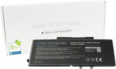 IPC-Computer Notebook-Akku 3HWPP in Schwarz mit 4100 mAh und 15.2V - Bild 1