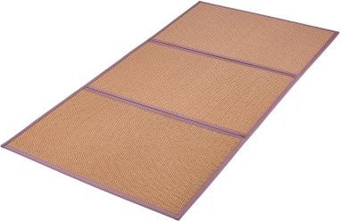 VEVOR Japanische Tatami Matte aus Rattan, faltbare Bodenmatratze für Yoga und Meditation, beige oder braun, B/T: 203,2 x 99 cm - Bild 1
