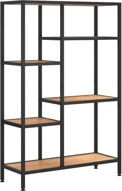 vidaXL Bücherregal im Industrial Design aus Stahl und MDF, B/T/H: 80 x 30 x 120 cm - Bild 1