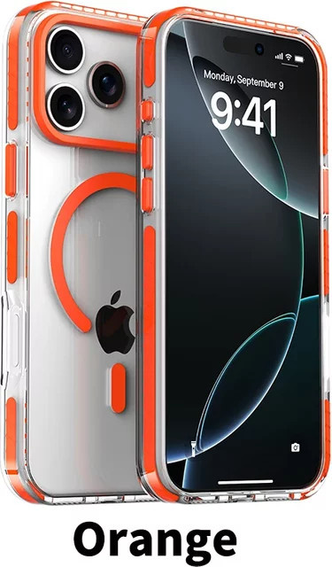 Luxuriöse HD-Telefonhülle mit PE-gestreifter Bordüre für Apple iPhone 17, 16, 15, 14, 13, 12 (Pro Max, Plus, Air) mit MagSafe magnetischer kabelloser Ladefunktion in Blau - Bild 1
