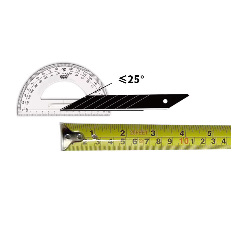 AMR Allzweckmesser Klingen aus Edelstahl in Schwarz für DIY und Büro, 25mm Snap-off Klingen - Bild 6