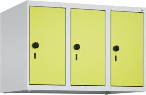 C+P Aufsatzschrank 7035 mit 3 Abteilen und Sicherheits-Drehriegel in Viridingrün, B/T/H: 50 x 75 x 50 cm - Bild 1