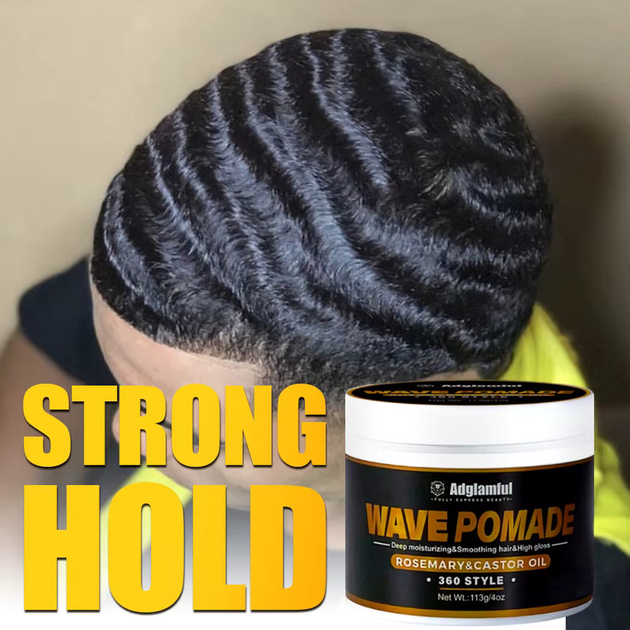 Adglamful 360-Grad-Wellen-Pomade, Paste für Herren, Rosmarin, Rizinusöl, 113 g - Bild 2