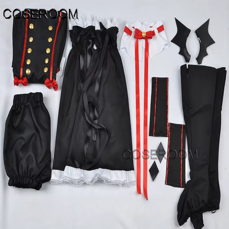 COSEROOM Seraph Of The End Krul Tepes Cosplay Kostüm Perücke, Schwarz - Bild 5