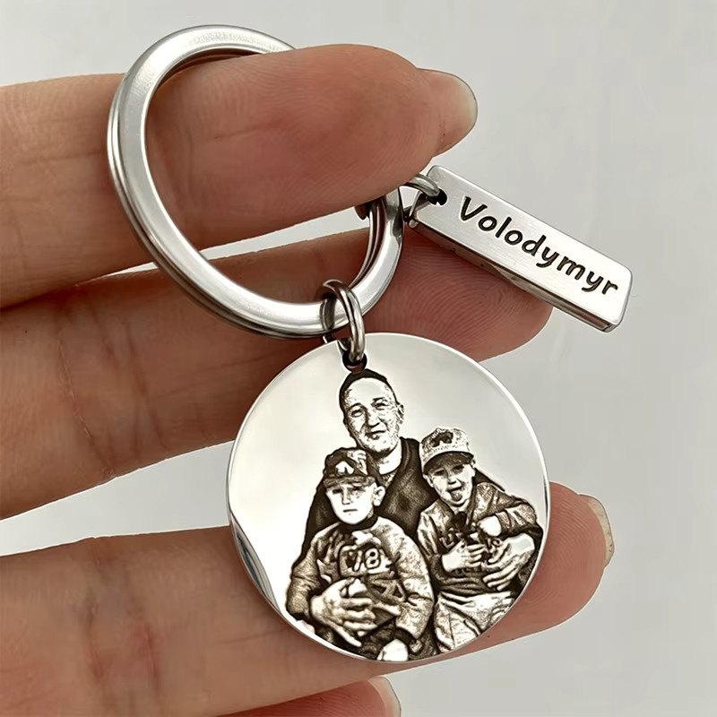Schlüsselanhänger Edelstahl, personalisiert, Unisex - Bild 3
