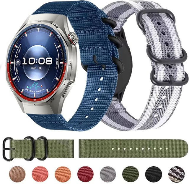Huawei Uhrenarmband Nylon, 22 mm, Unisex, Bunt - Bild 1