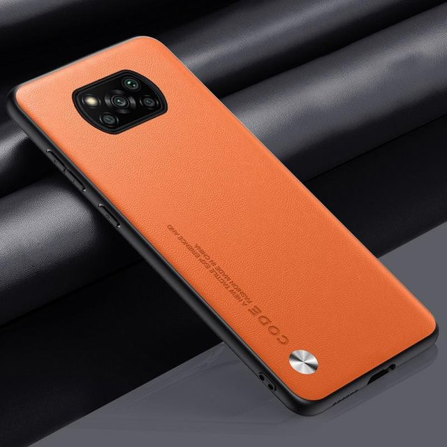 Luxus PU Leder Handyhülle für Xiaomi Poco X3, Poco X3 NFC und Poco X3 Pro in Schwarz, Orange, Grün oder Lila - Bild 1