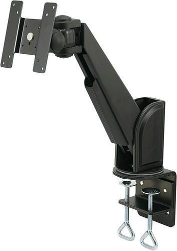 SpeaKa Professional SP-1664312 Monitor-Tischhalterung für 1 Display, 33,0 - 55,9 cm, Schwarz, VESA 75x75 mm, neigbar und schwenkbar - Bild 1