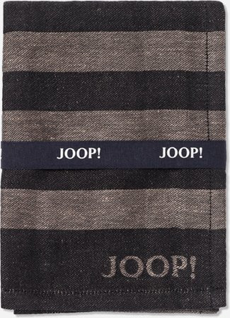 2er Set Geschirrtücher JOOP! CUISINE STRIPES in Schwarz mit Streifenmuster und Frottee-Anteil - Bild 1