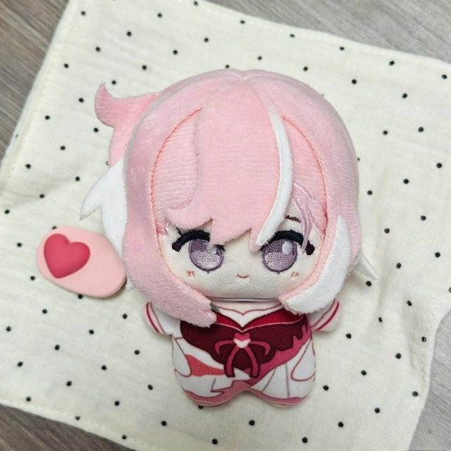 Honkai Impact 3rd Elysia Plüschpuppe Mini Baumwollpuppe Schlüsselanhänger, 10cm - Bild 1