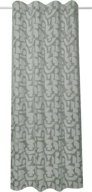 Sehlbach Fertigschal Multiband Chenille Grafisch in Grün, B: 135 cm, H: 245 cm - Bild 1