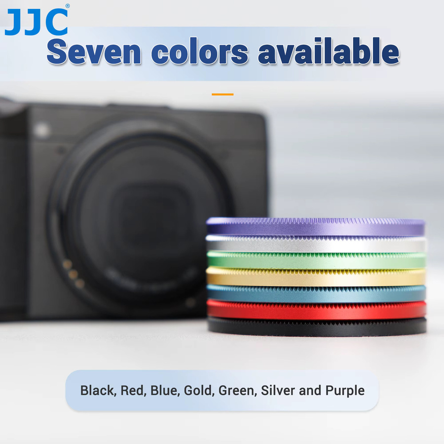 JJC Metall-Dekorringkappe in Rot für Ricoh GR III und Ricoh GR III HDF als Ersatz für die Ricoh GN-1 Objektivringkappe - Bild 4