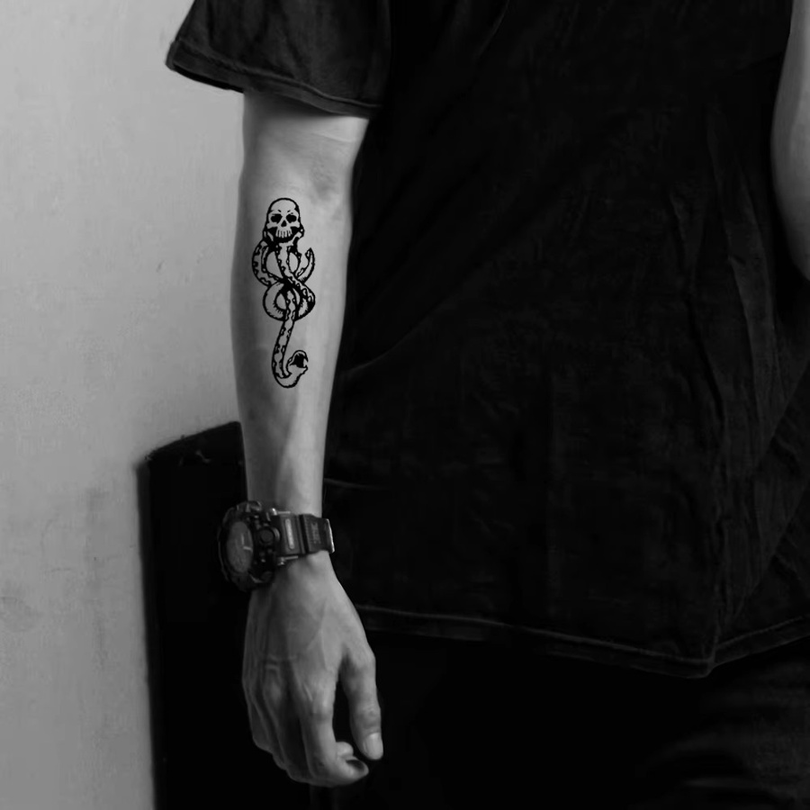 ROCOOART Temporäre Tattoos Death Eater Dark Mark, 10 Stück, Damen - Bild 3