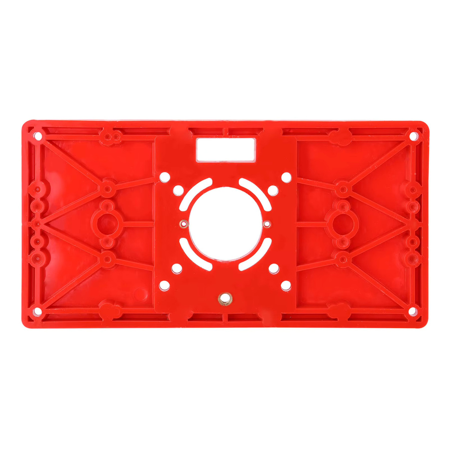 Router-Tisch-Einlegeplatte für Holzbearbeitungs-Graviermaschinen als Flip-Board-Fräs- und Schlitzwerkzeug, Farbe: Rot, B/T/H: 23,2 x 11,9 x 1,0 cm - Bild 2
