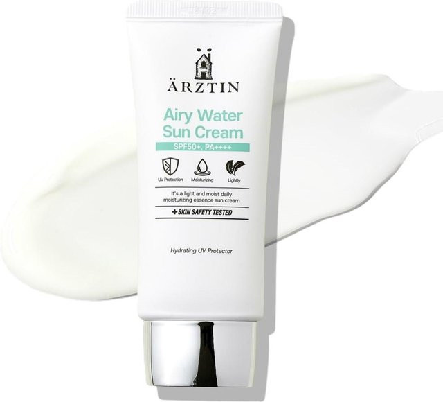 ARZTIN Airy Water Sun Cream SPF 50+, 60 ml, Niacinamid - Bild 1