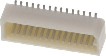 Molex Einbau-Stiftleiste Standard 30 Pol weiß mit 0,80 mm Rastermaß - Bild 1
